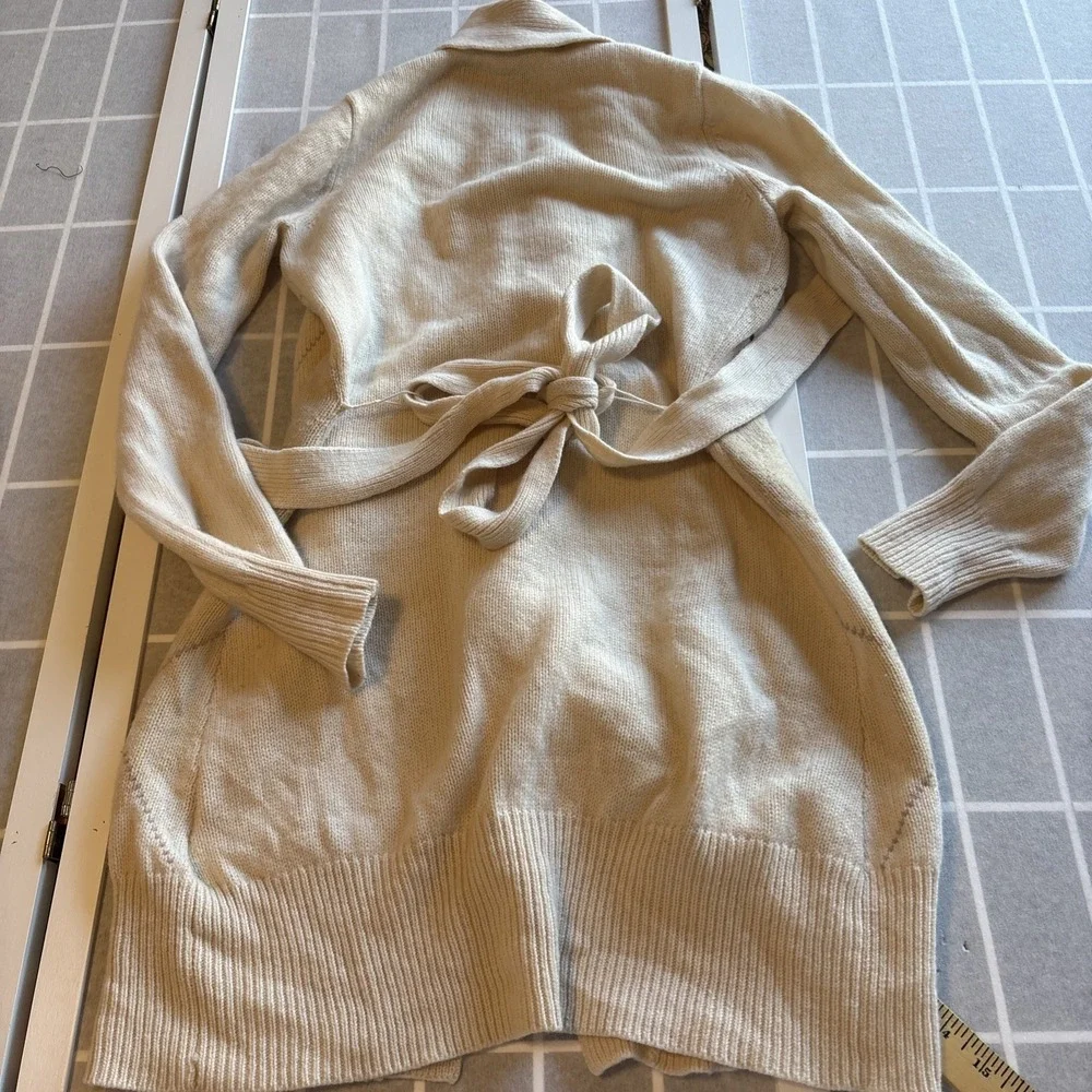 Brooks Brothers Lambswool Argyle Shawl Collar Grandpa Core Duster Tie Sweater M‎